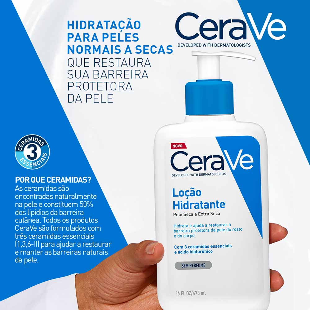 CeraVe Loção Hidratante Corporal Ácido Hialurônico