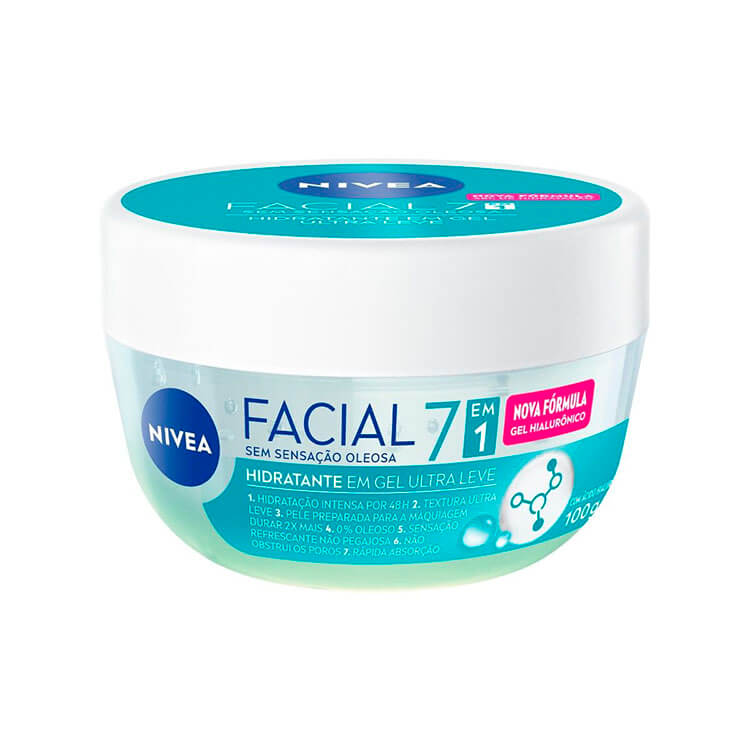NIVEA Hidratante Facial em Gel Ultraleve 7 em 1 100g
